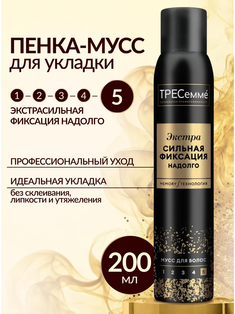 Пенка-мусс для укладки волос Экстрасильная фиксация